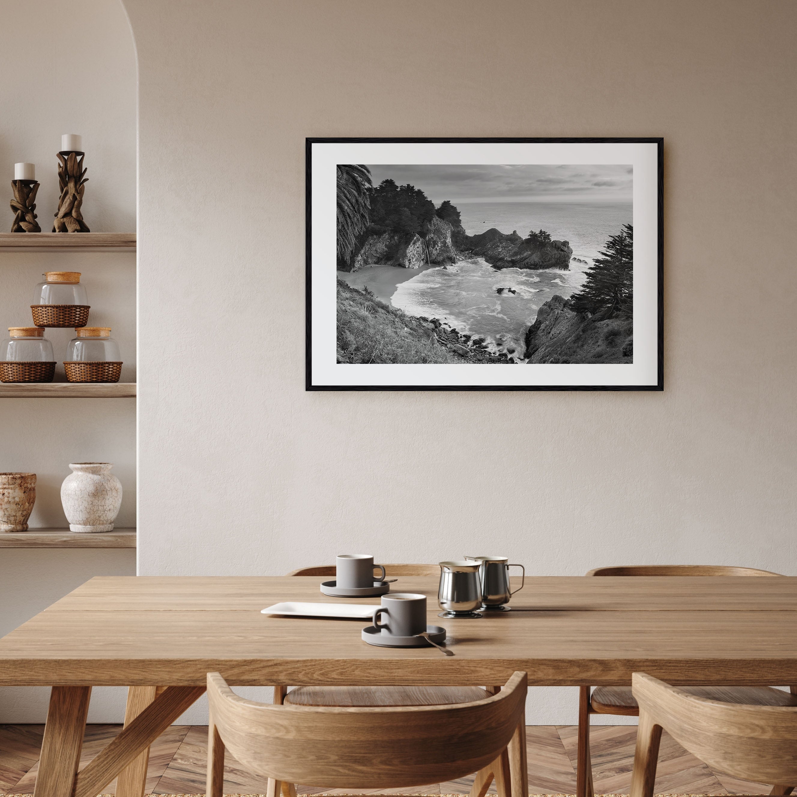 Big Sur Landscape B&W Poster