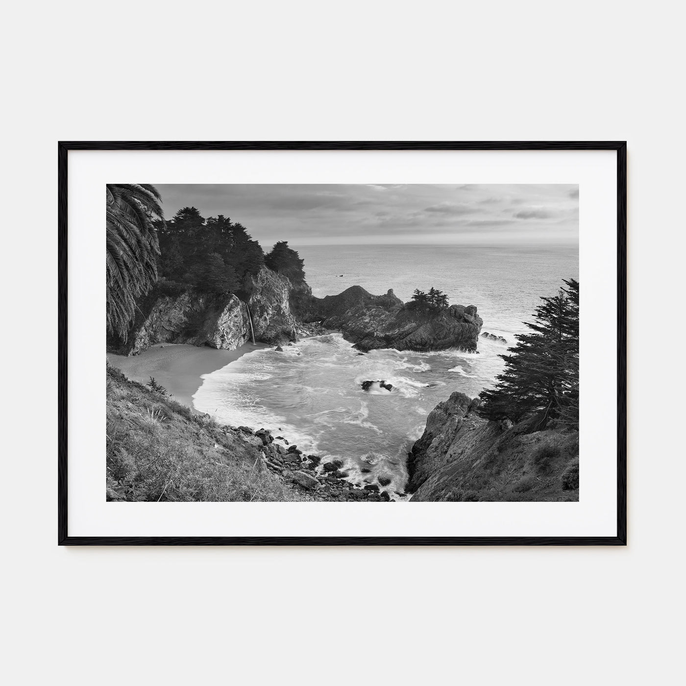 Big Sur Landscape B&W Poster