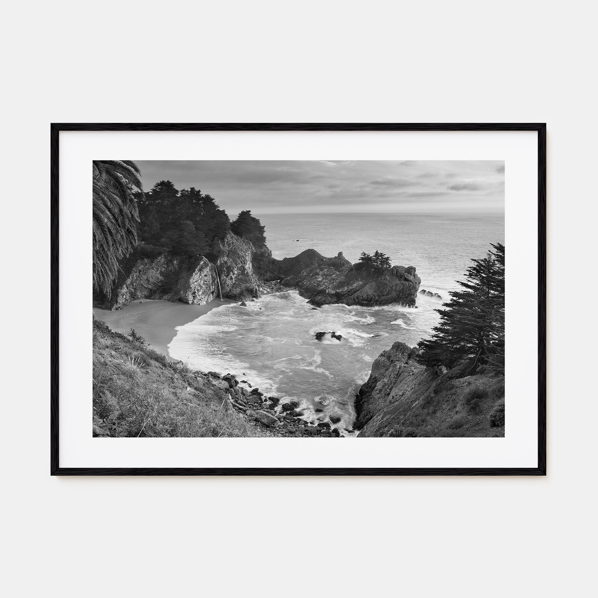 Big Sur Landscape B&W Poster