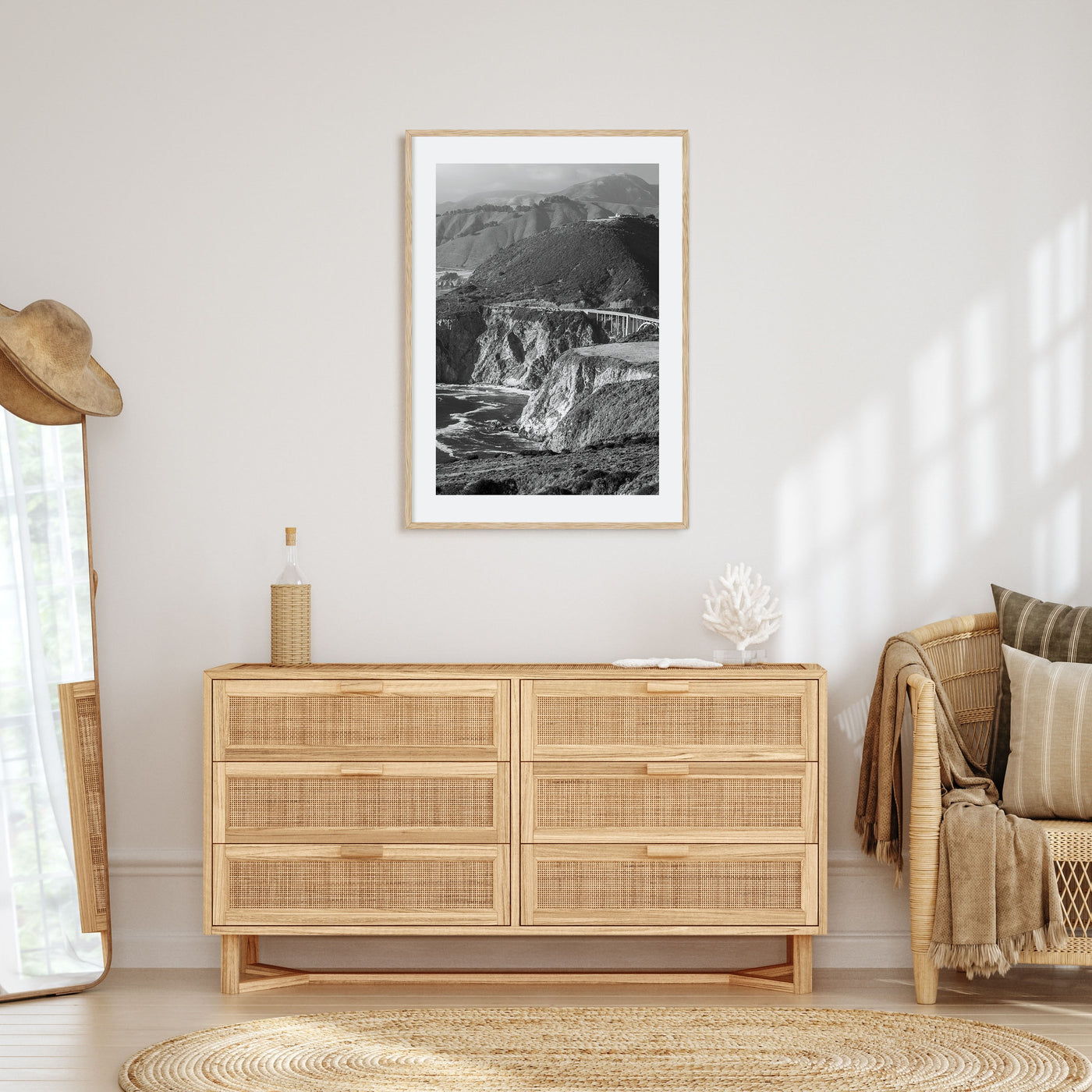 Big Sur Photo B&W No 1 Poster