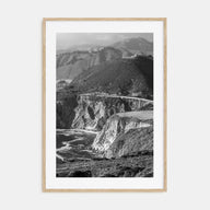Big Sur Photo B&W No 1 Poster