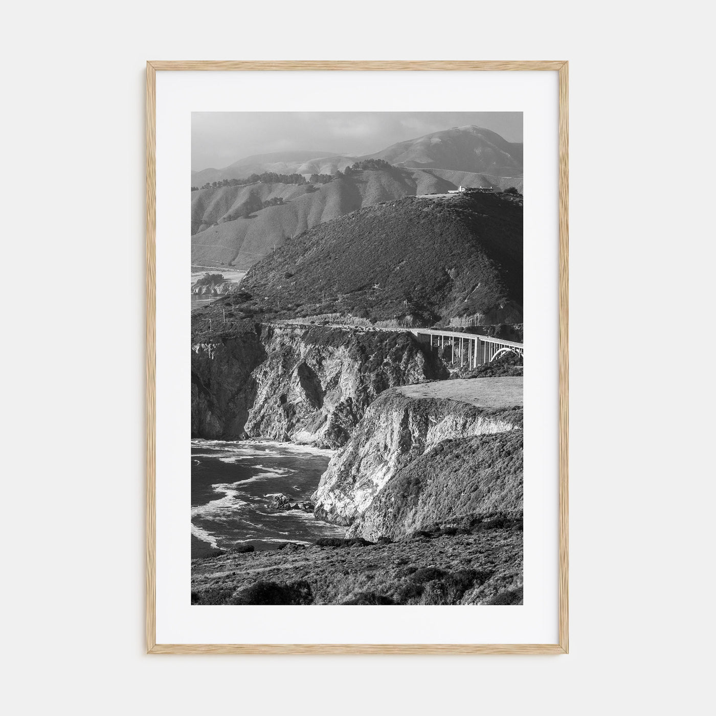 Big Sur Photo B&W No 1 Poster