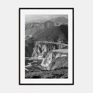 Big Sur Photo B&W No 1 Poster