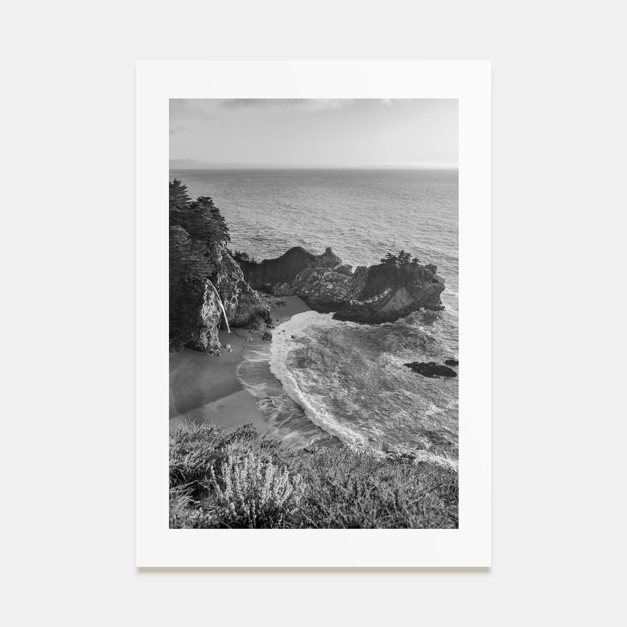 Big Sur Photo B&W No 2 Poster