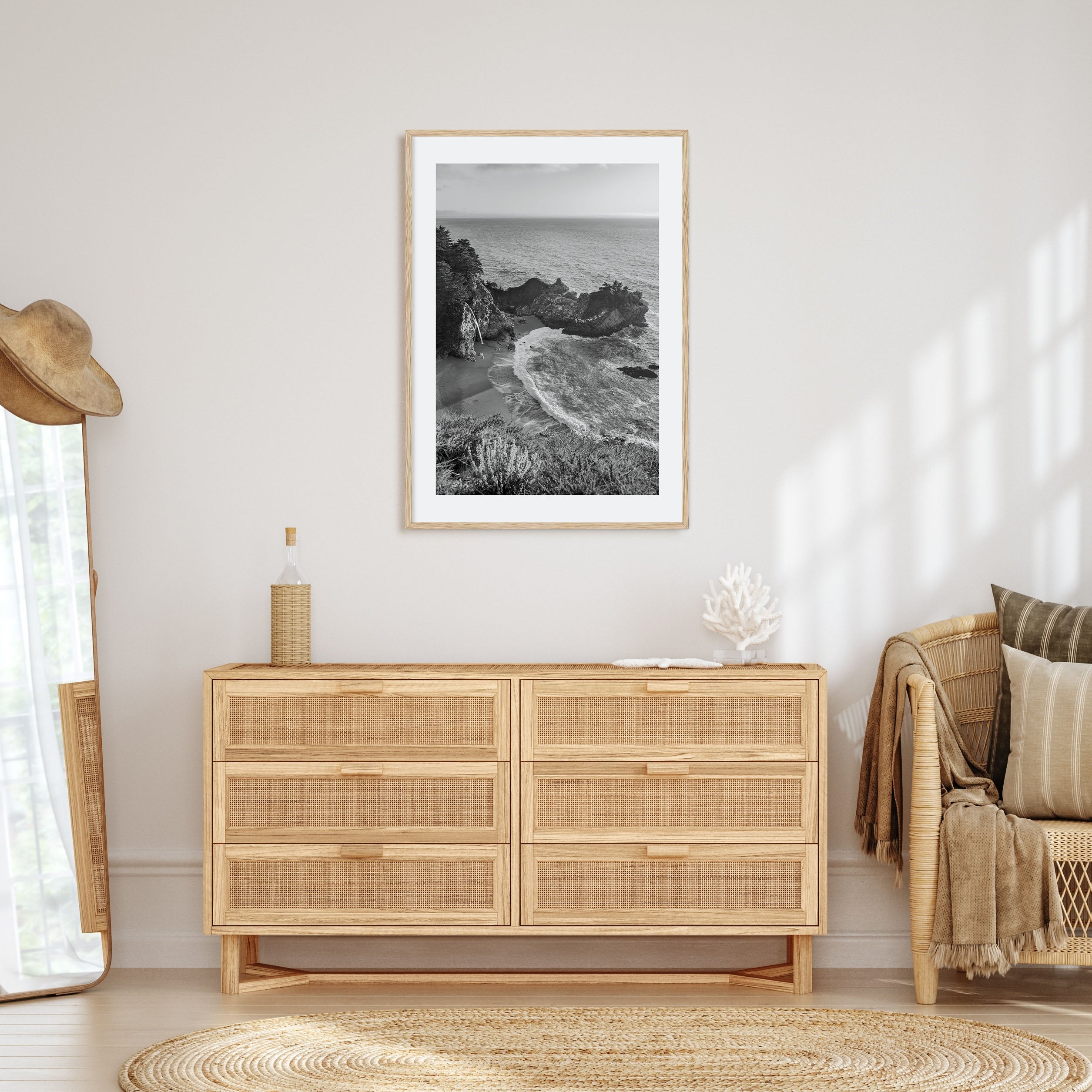 Big Sur Photo B&W No 2 Poster