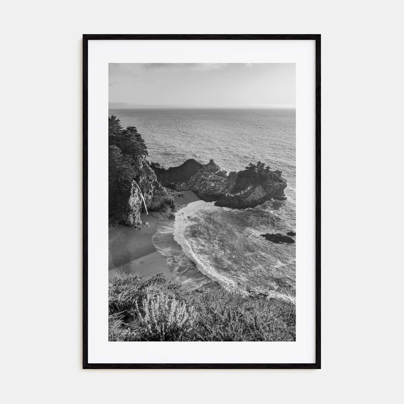 Big Sur Photo B&W No 2 Poster
