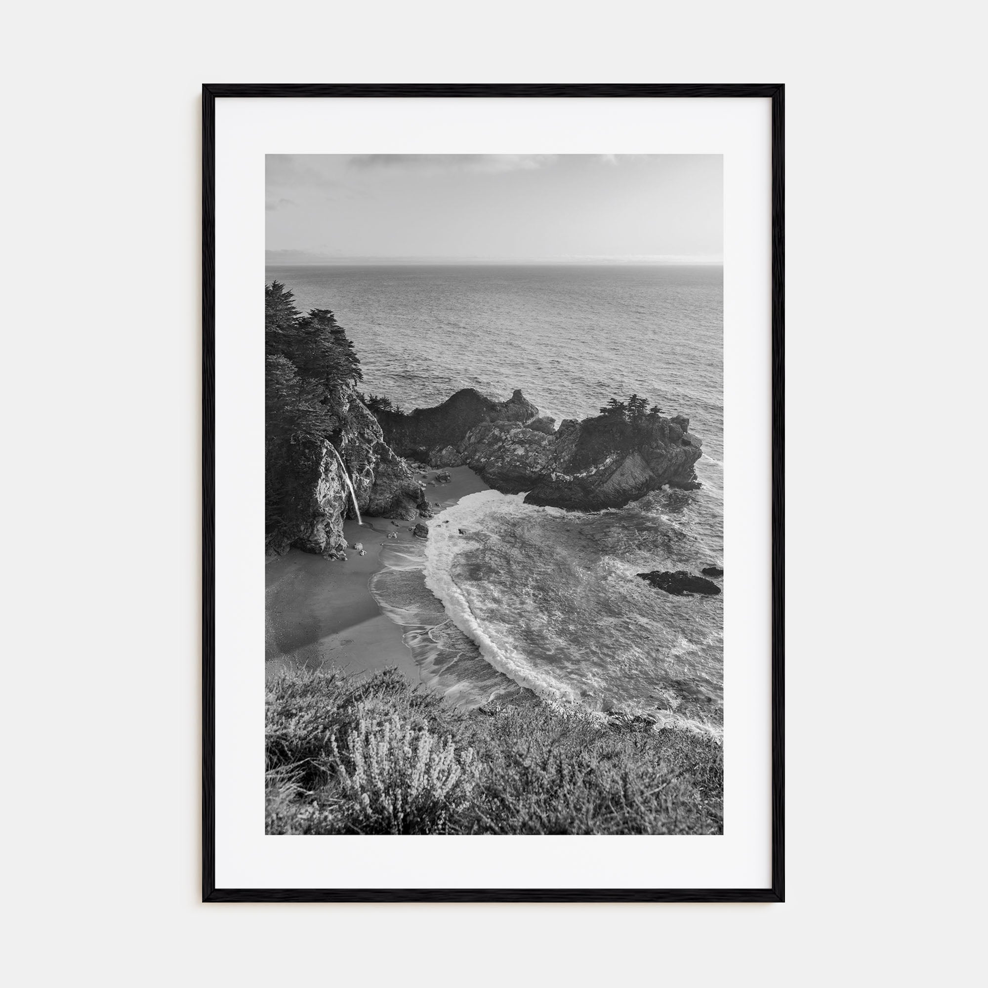 Big Sur Photo B&W No 2 Poster