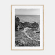 Big Sur Photo B&W No 2 Poster