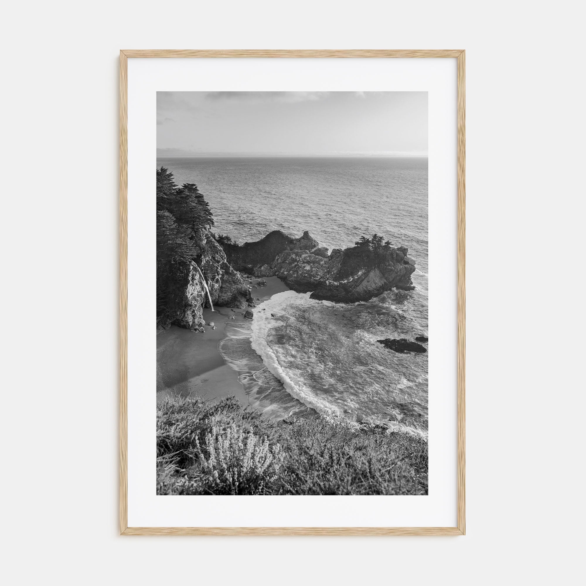 Big Sur Photo B&W No 2 Poster