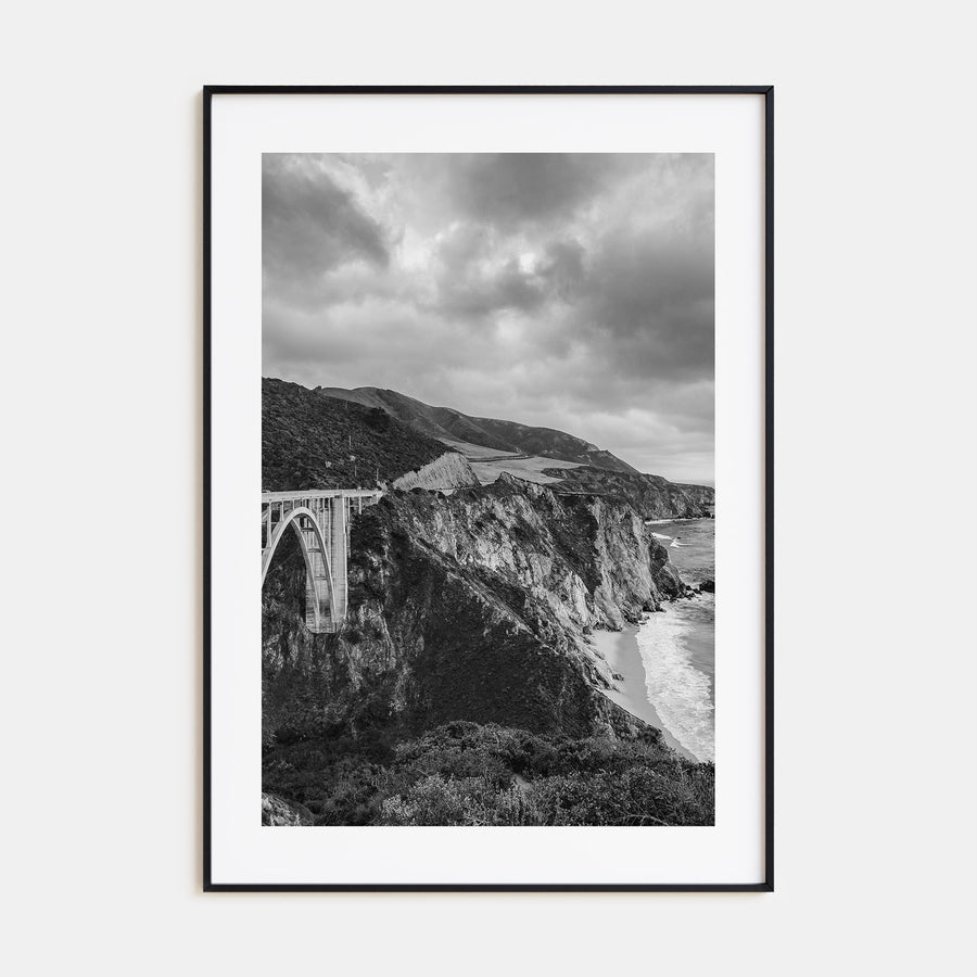 Big Sur Photo B&W No 3 Poster