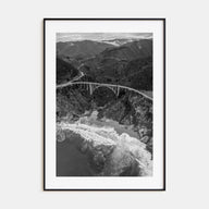 Big Sur Photo B&W No 4 Poster