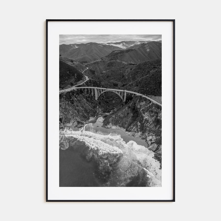 Big Sur Photo B&W No 4 Poster