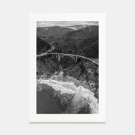 Big Sur Photo B&W No 4 Poster