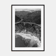 Big Sur Photo B&W No 4 Poster