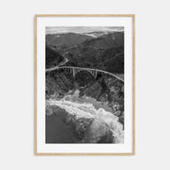 Big Sur Photo B&W No 4 Poster