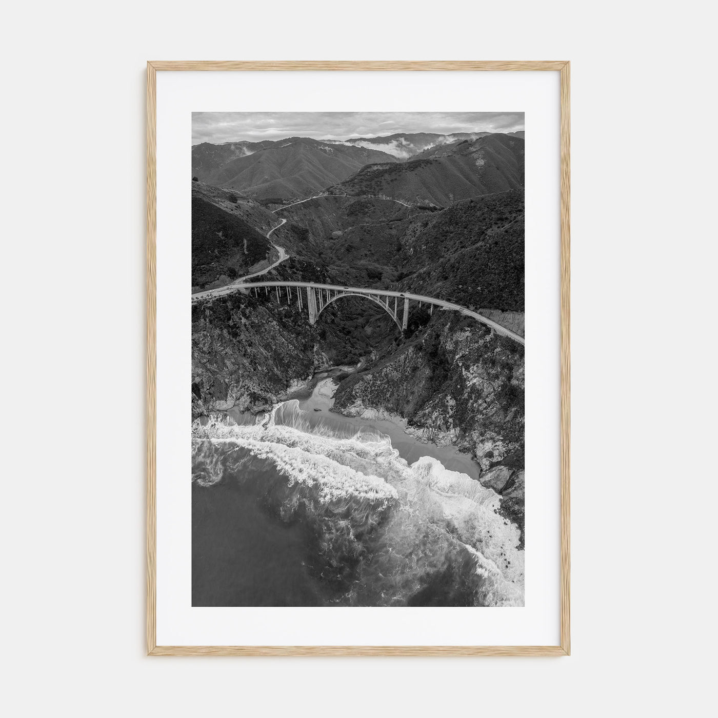 Big Sur Photo B&W No 4 Poster