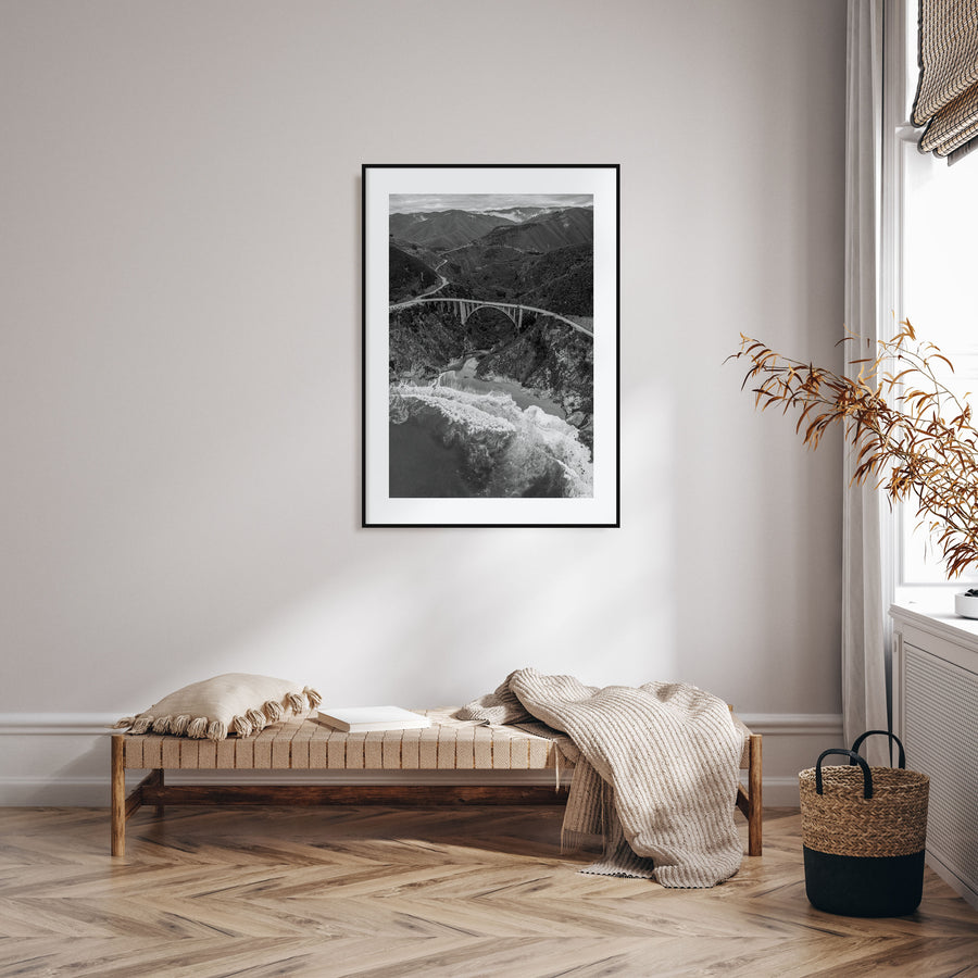 Big Sur Photo B&W No 4 Poster