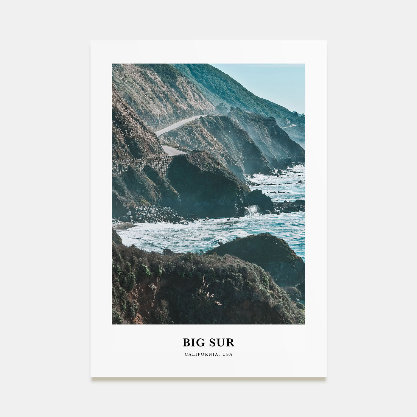 Big Sur Portrait Color No 2 Poster