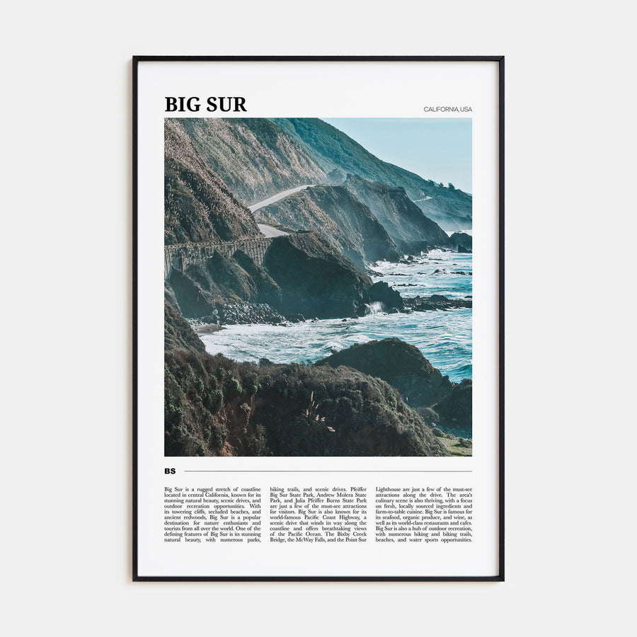 Big Sur Travel Color No 2 Poster