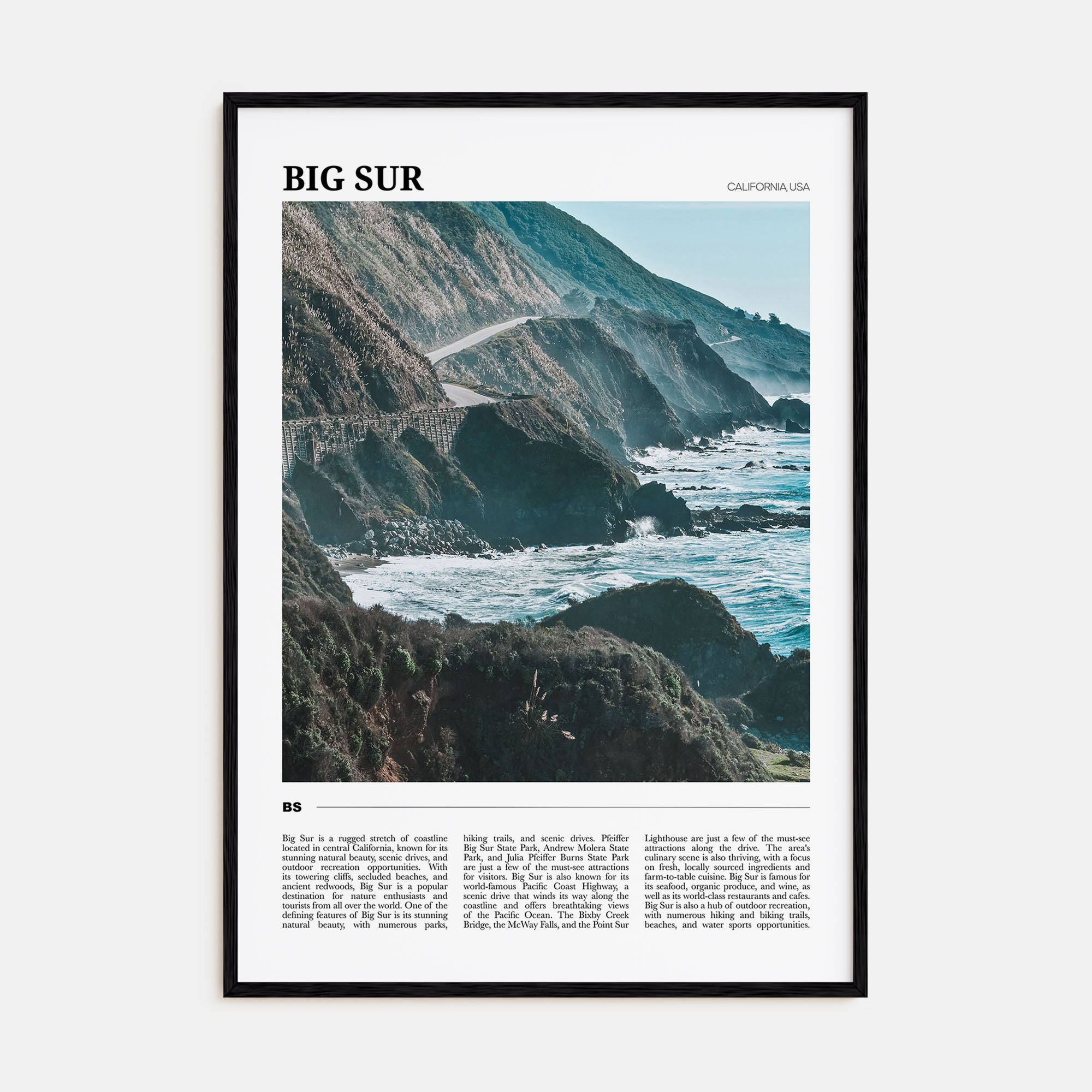Big Sur Travel Color No 2 Poster
