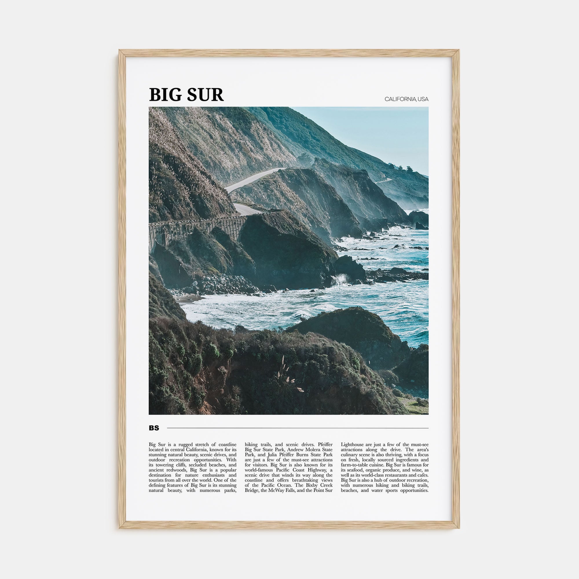 Big Sur Travel Color No 2 Poster