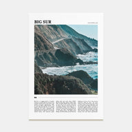 Big Sur Travel Color No 2 Poster