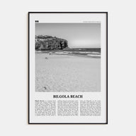 Bilgola Beach Travel B&W Poster