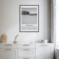Bilgola Beach Travel B&W Poster