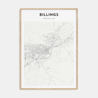 Billings Map Portrait Poster