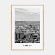 Billings Portrait B&W Poster