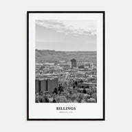 Billings Portrait B&W Poster