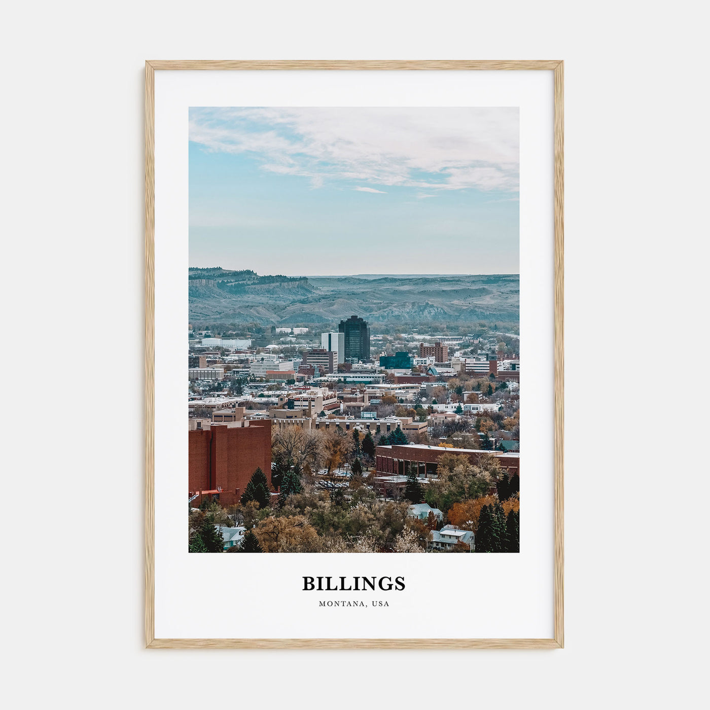 Billings Portrait Color Poster