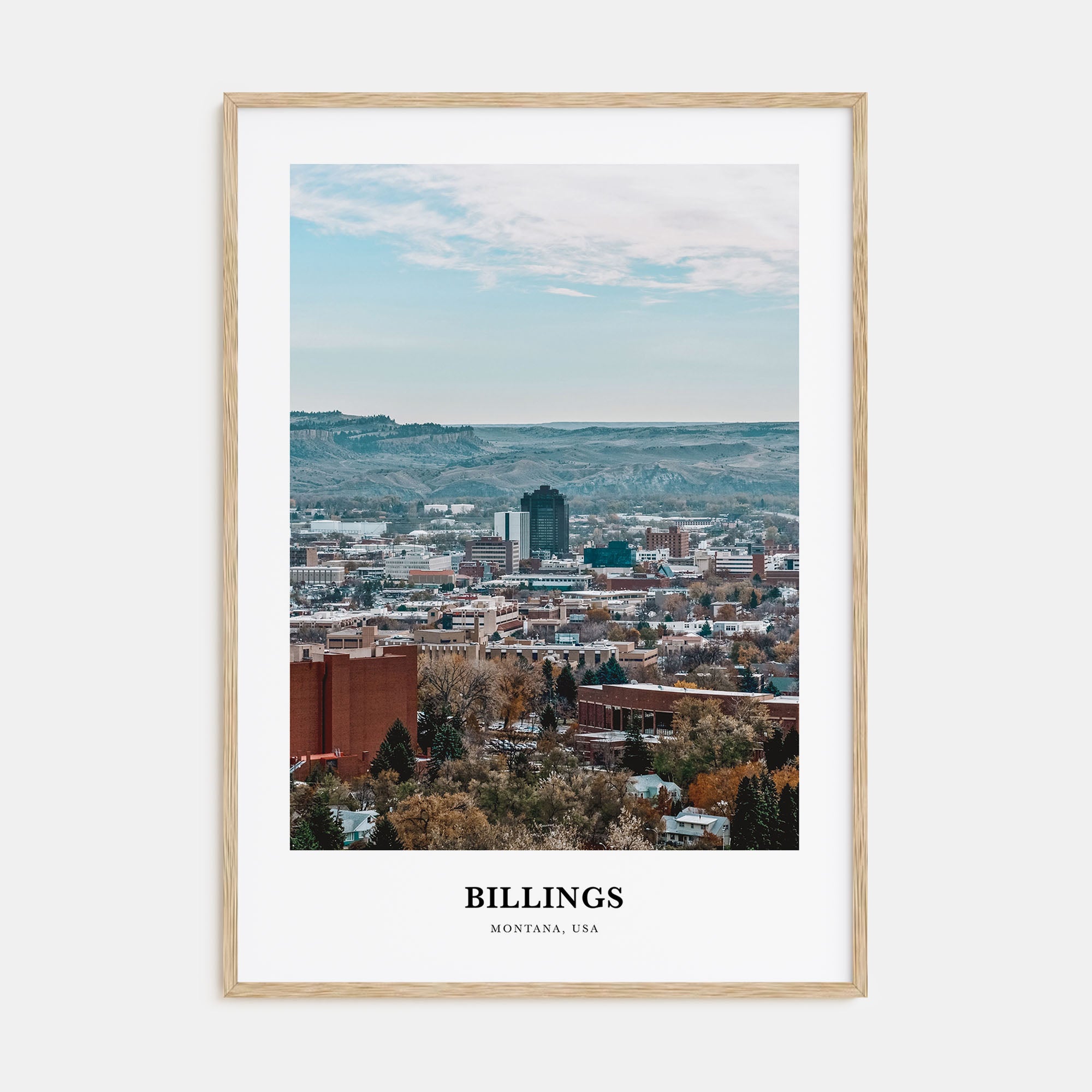 Billings Portrait Color Poster