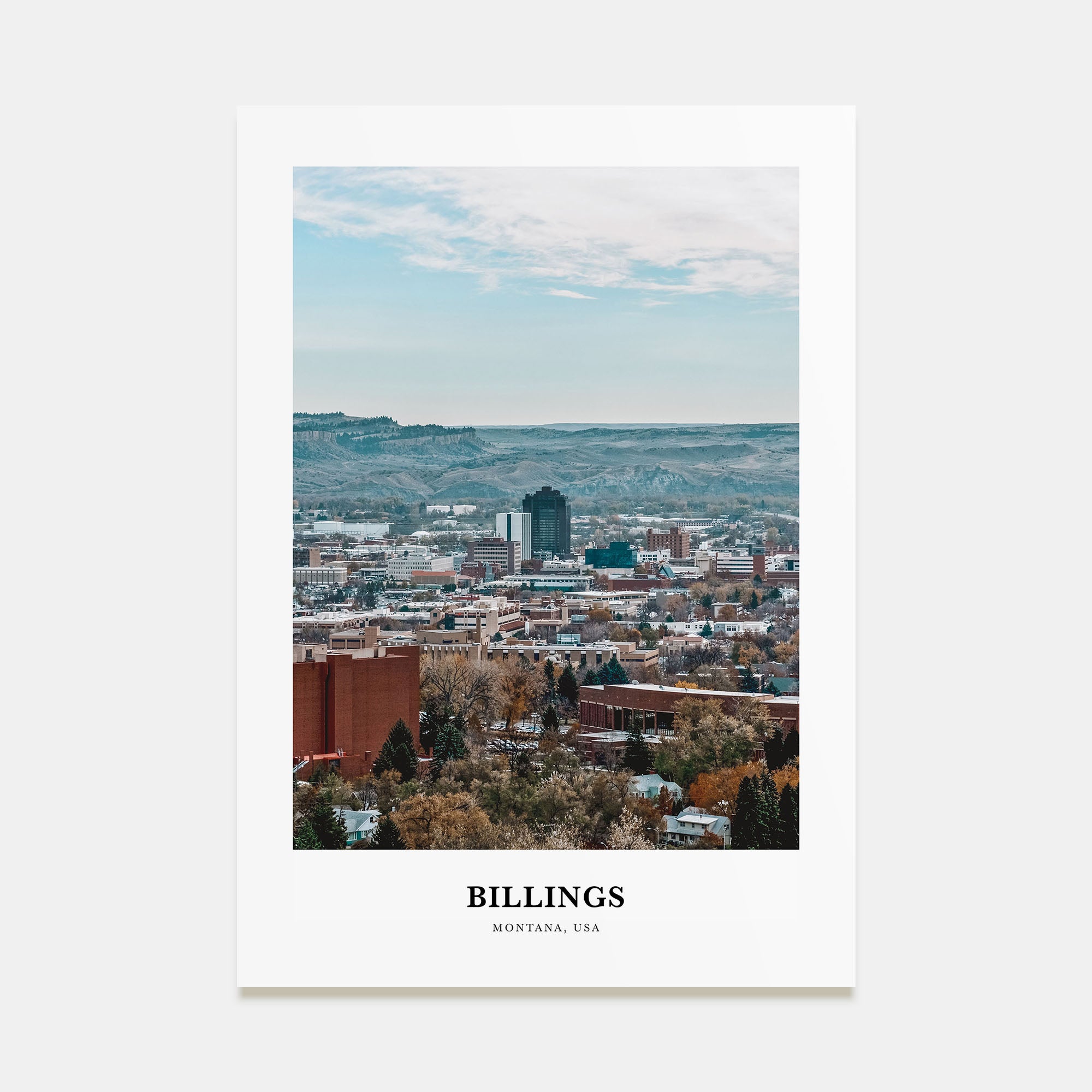 Billings Portrait Color Poster