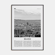 Billings Travel B&W Poster