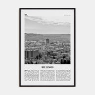 Billings Travel B&W Poster