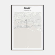 Biloxi Map Portrait Poster