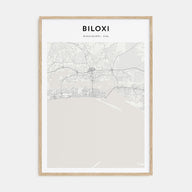 Biloxi Map Portrait Poster