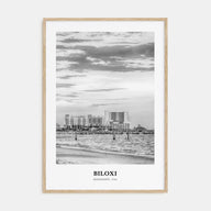 Biloxi Portrait B&W Poster