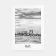Biloxi Portrait B&W Poster