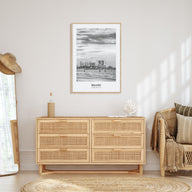 Biloxi Portrait B&W Poster