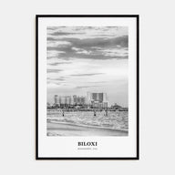 Biloxi Portrait B&W Poster