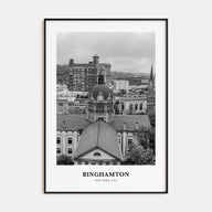 Binghamton Portrait B&W Poster