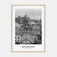Binghamton Portrait B&W Poster