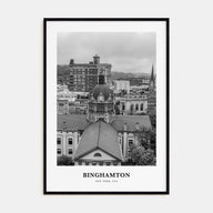 Binghamton Portrait B&W Poster
