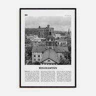 Binghamton Travel B&W Poster