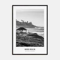 Bird Rock Portrait B&W No 2 Poster