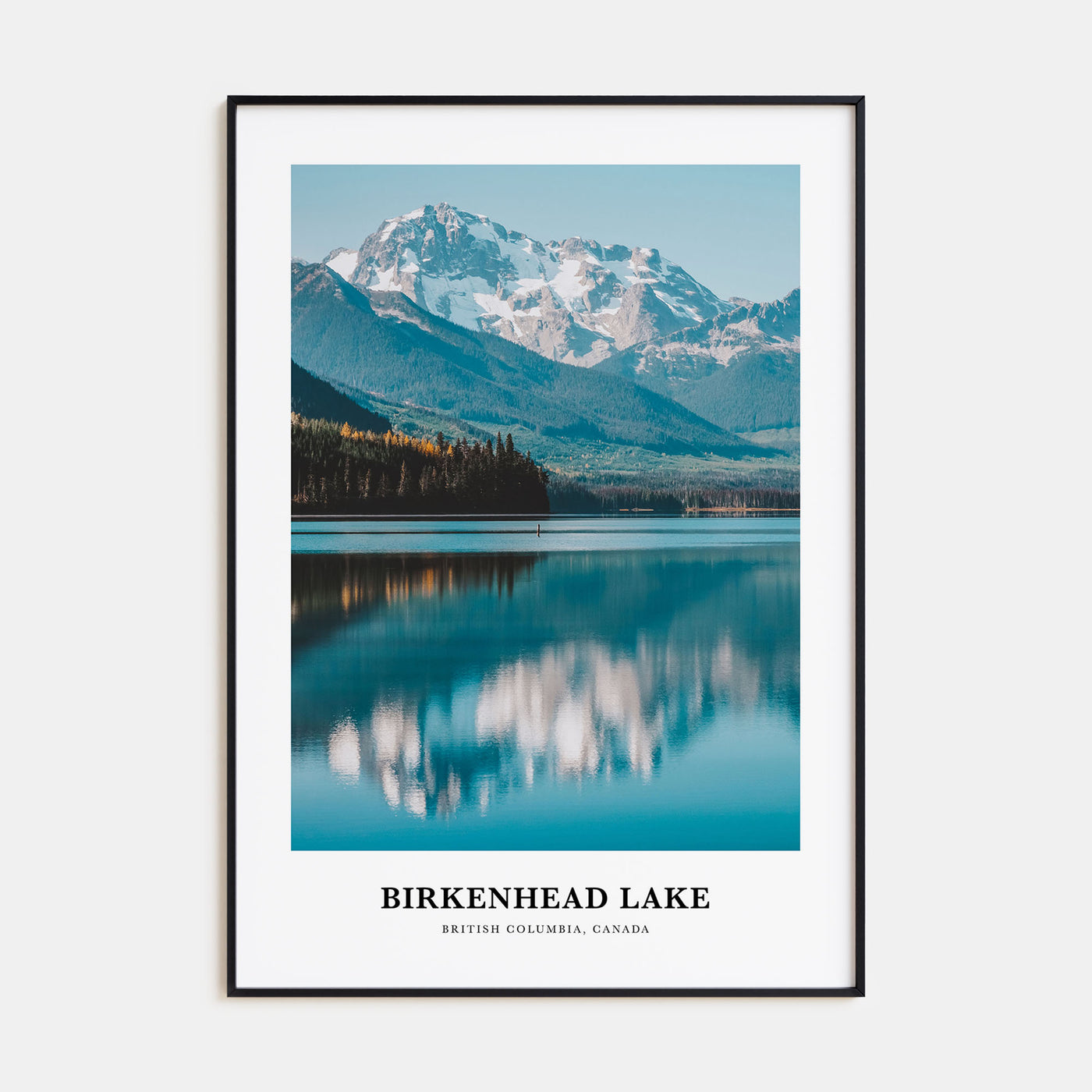 Birkenhead Lake Portrait Color Poster