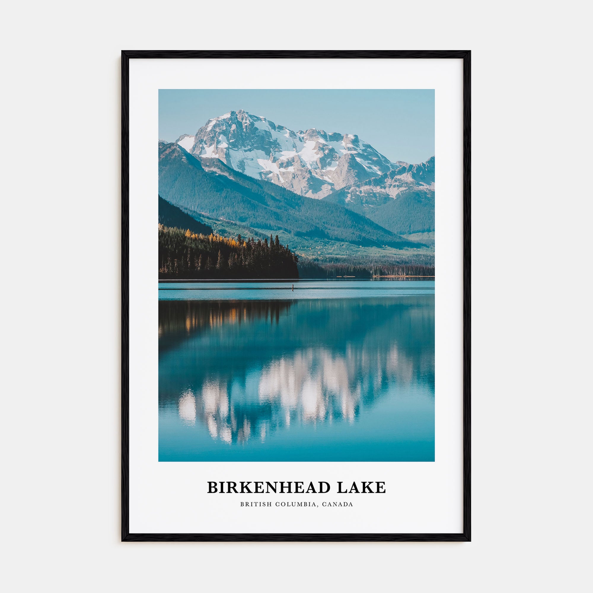 Birkenhead Lake Portrait Color Poster