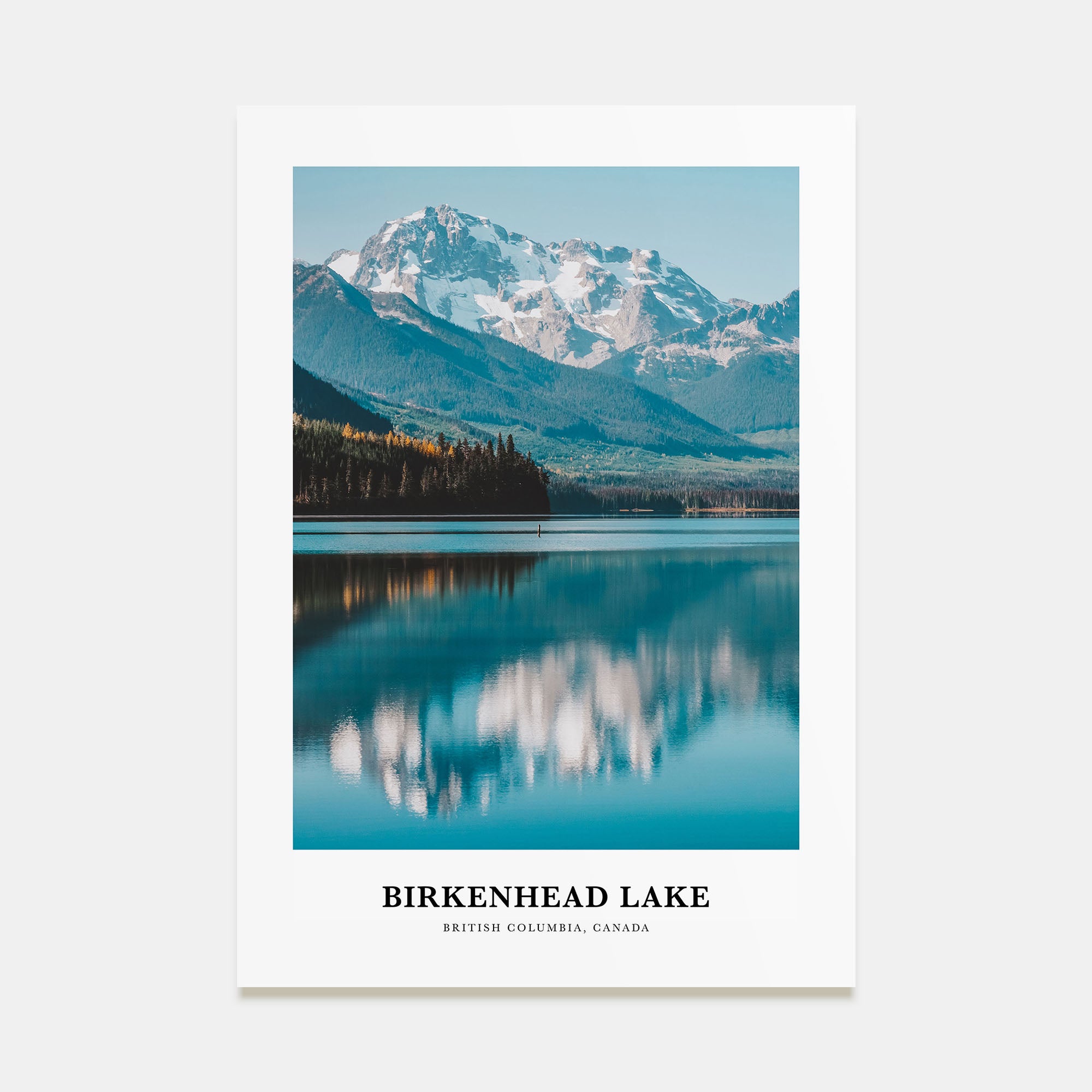 Birkenhead Lake Portrait Color Poster
